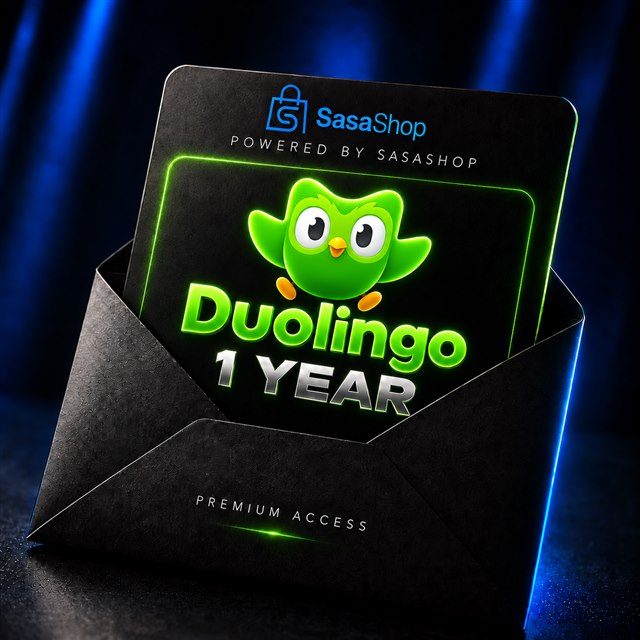 Duolingo · 1 year — SasaShop card