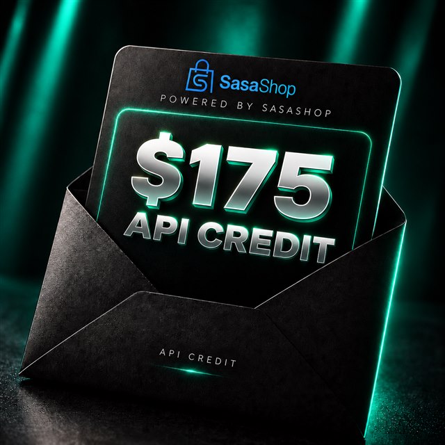 $175 API credit · To be confirmed — SasaShop card